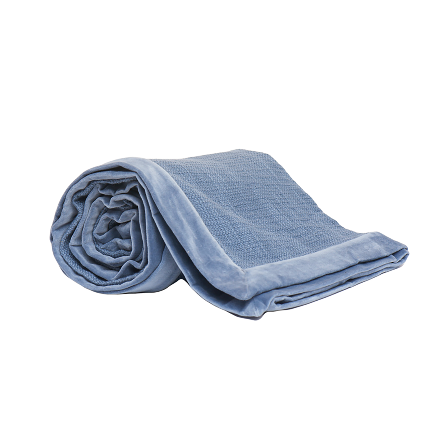 Good Gift Delivered Harkaari Velvet Trimmed Cotton Throw Blanket